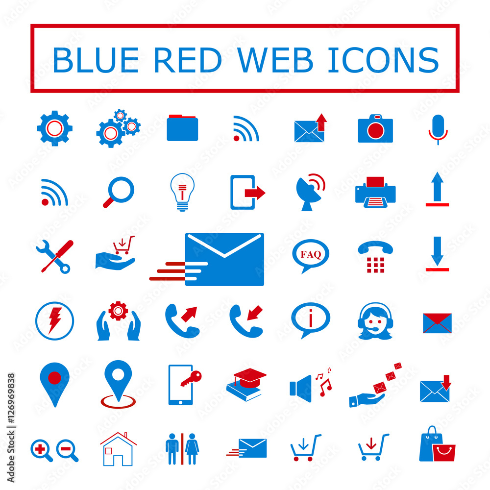 Set of different web icons Set of different web icons