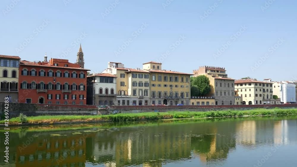 City panorama over Arno River, in Florence, Italy City panorama over Arno River, in Florence, Italy