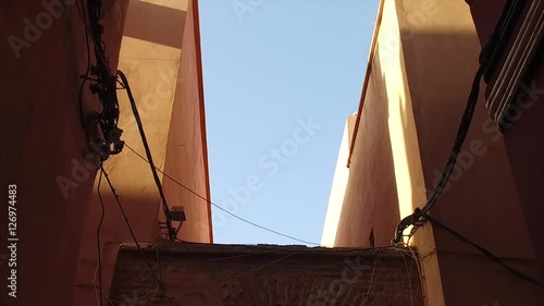 Marrakesh street buildings