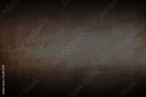 rusty mesh metal background and texture. © Metallic Citizen
