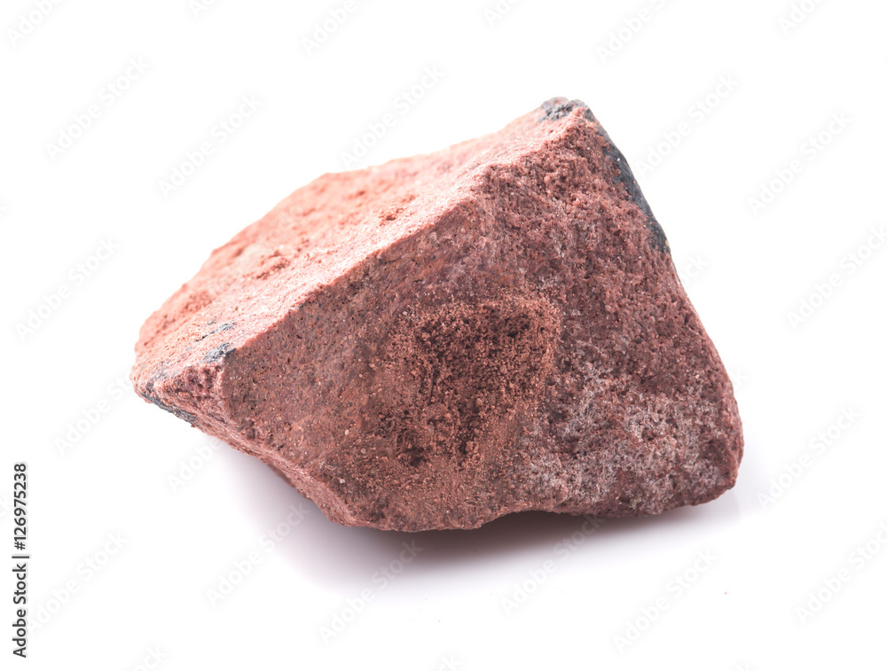 Mineral bauxite isolated on white Mineral bauxite isolated on white