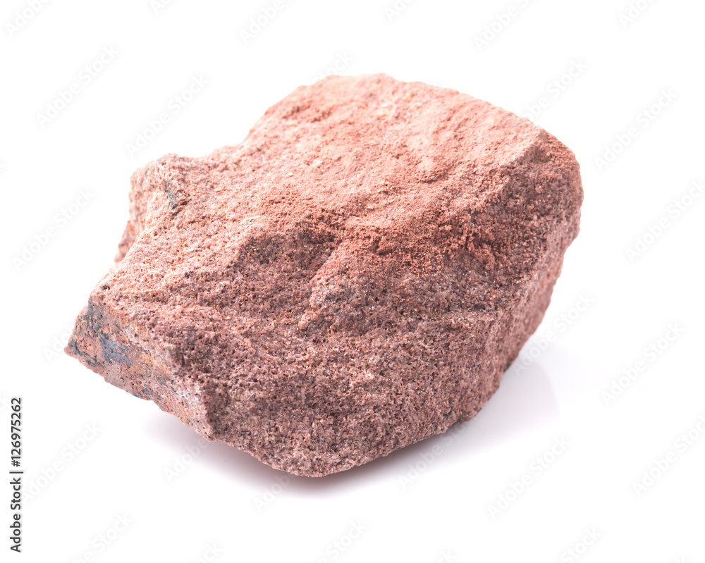 Mineral bauxite isolated on white Mineral bauxite isolated on white
