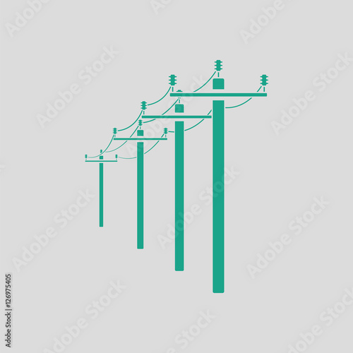 High voltage line icon