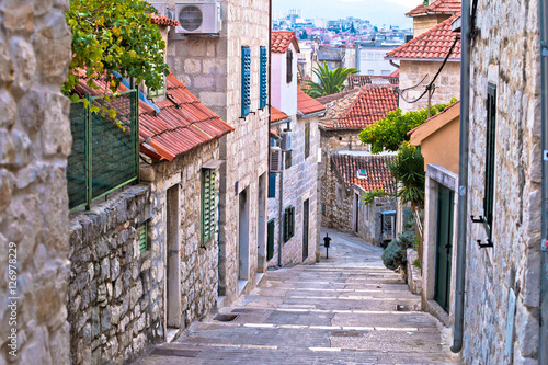 Naklejka na ścianę Stara kamienna ulica Split historyczny miasto