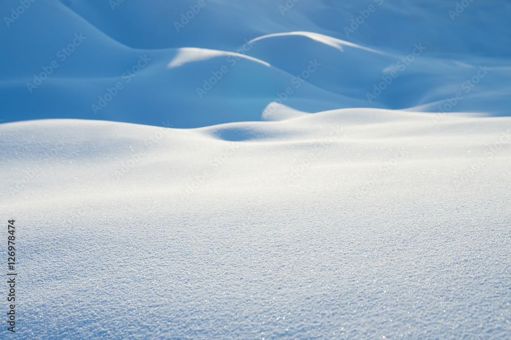 Obraz premium Winter bright background of pure brilliant snow.