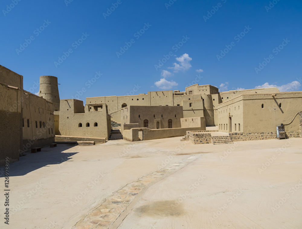 Fort Bahal bzw. Festung Hisn Tamah, UNESCO Weltkulturerbe,  Hajar al Gharbi Berge, Dhakiliya Region, Sultanat von Oman, Arabien, Naher Osten