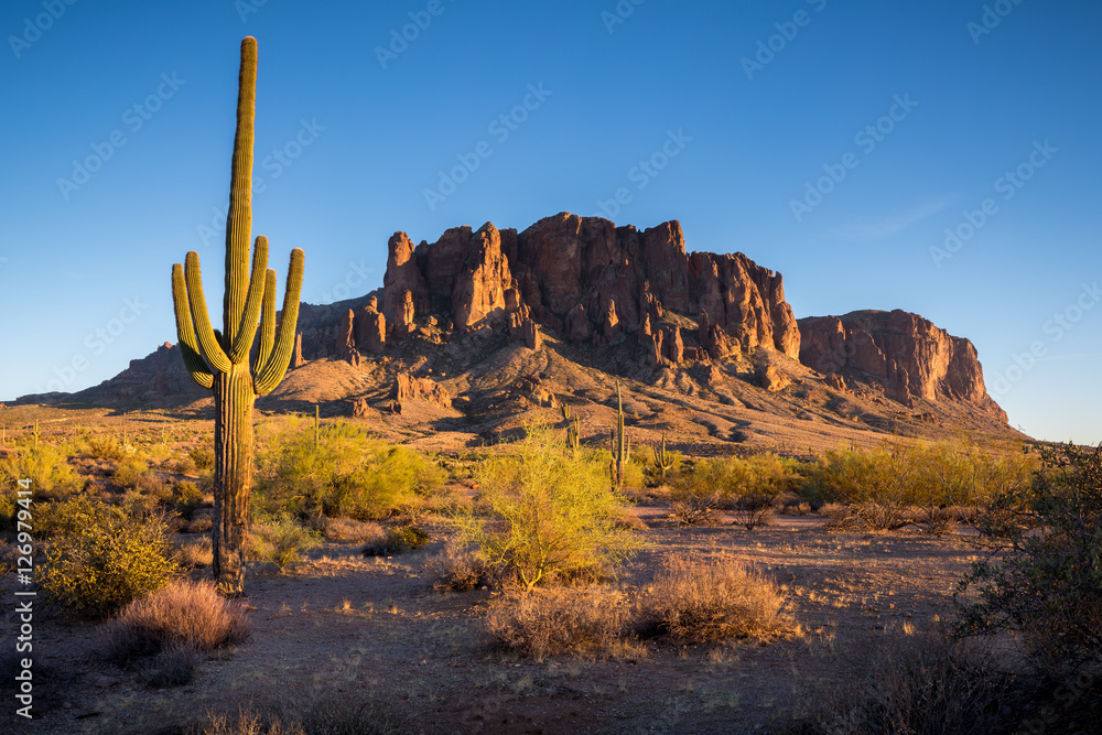 Obraz premium Superstition Mountains in Arizona