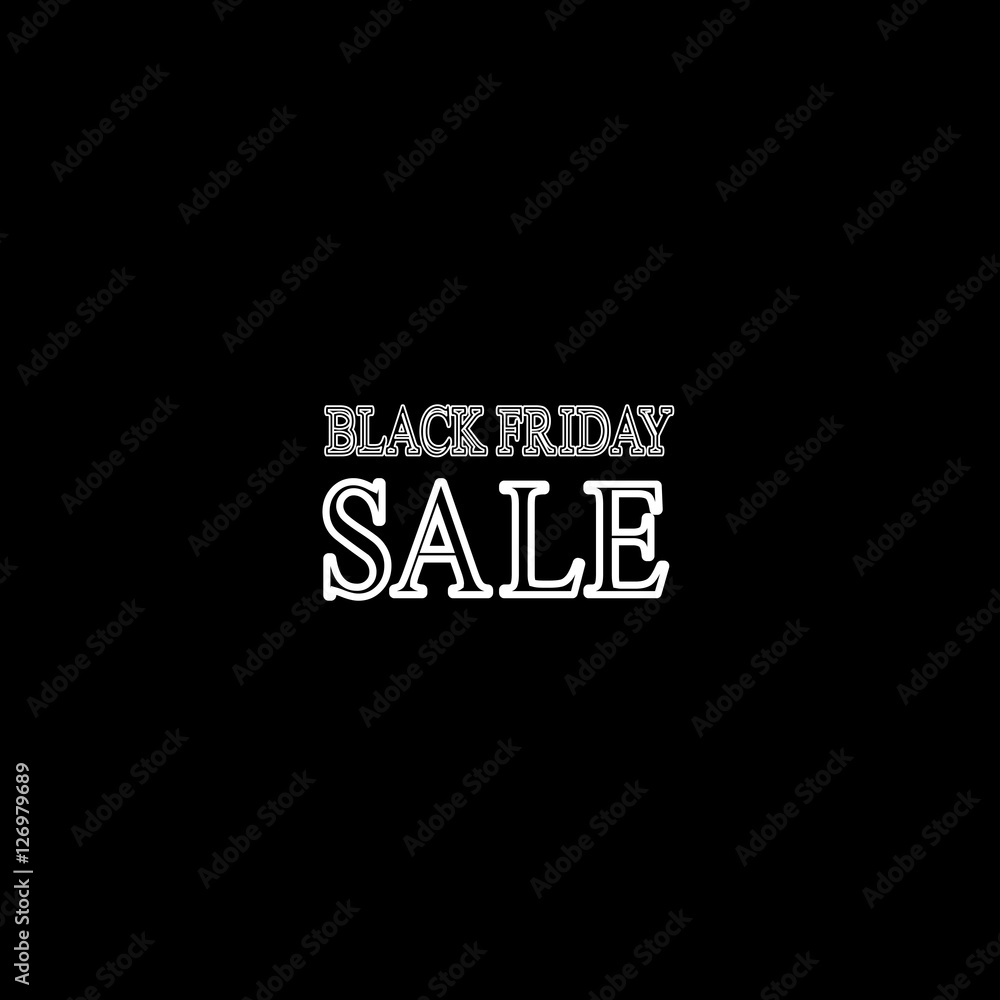 Black Friday sale, vector illustration