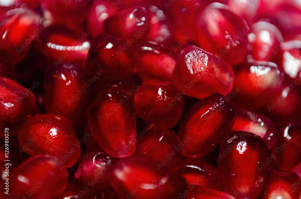 vitamin red vibrant pomegranate macro image vitamin red vibrant pomegranate macro image