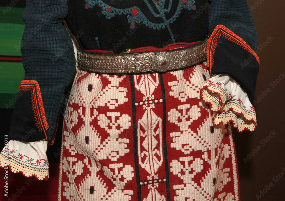 authentic folk-style details of costumes from Bulgaria authentic folk-style details of costumes from Bulgaria
