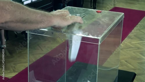 Ballot box Election Day, vote for parliament,president 