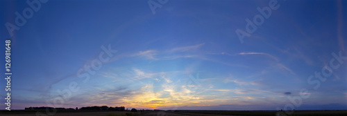 panorama sky sunset background 