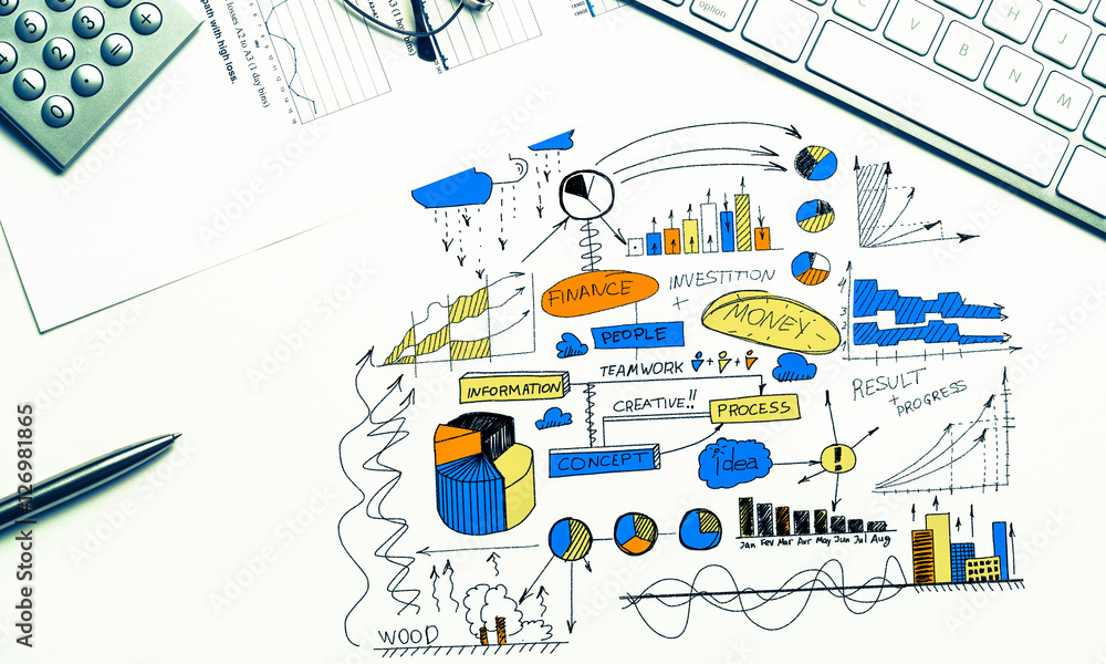 Naklejka premium Plan for profitable business