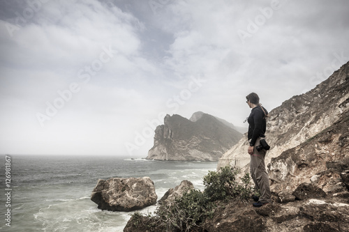 Woman watching the sea