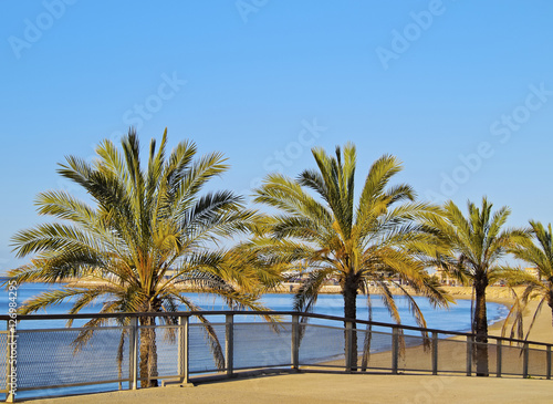 Spain, Catalonia, Tarragona, View of the beach. © Karol Kozłowski