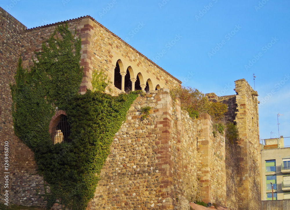 Spain, Catalonia, Barcelona Province, Terrassa, View of the Castle of Vallparadis..