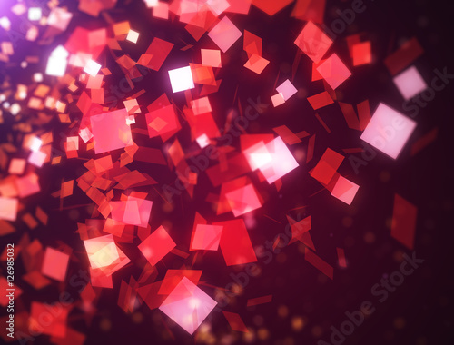 Glowing Cube Background