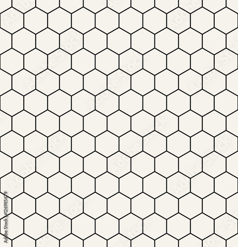 hexagon geometric black and white graphic pattern © sunspire