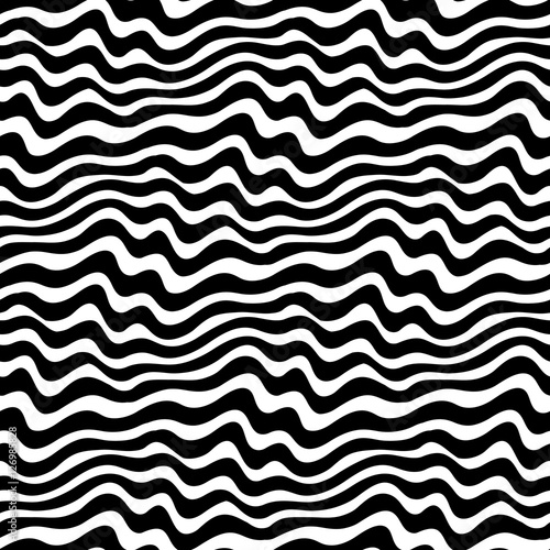 Abstract geometric black and white graphic design print weave pattern