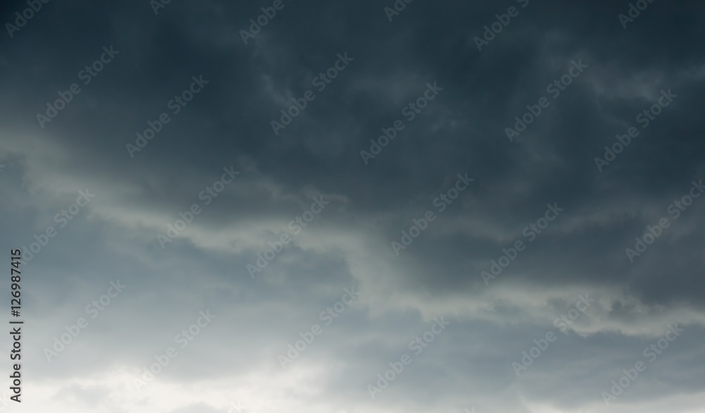 dark clouds before a thunder-storm