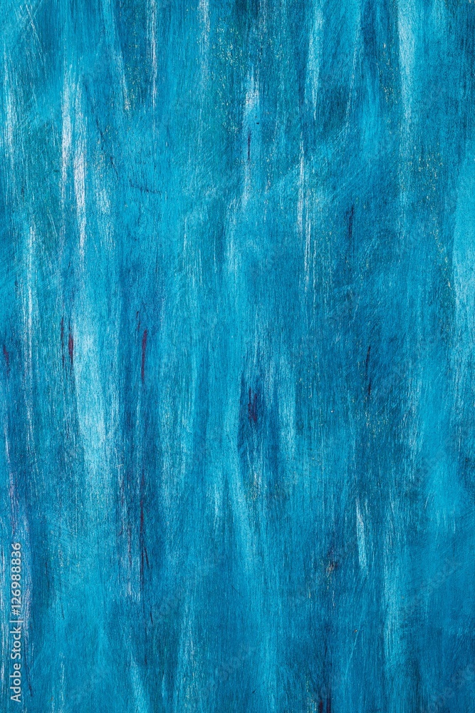Obraz premium Blue painted wooden board texture, vertical