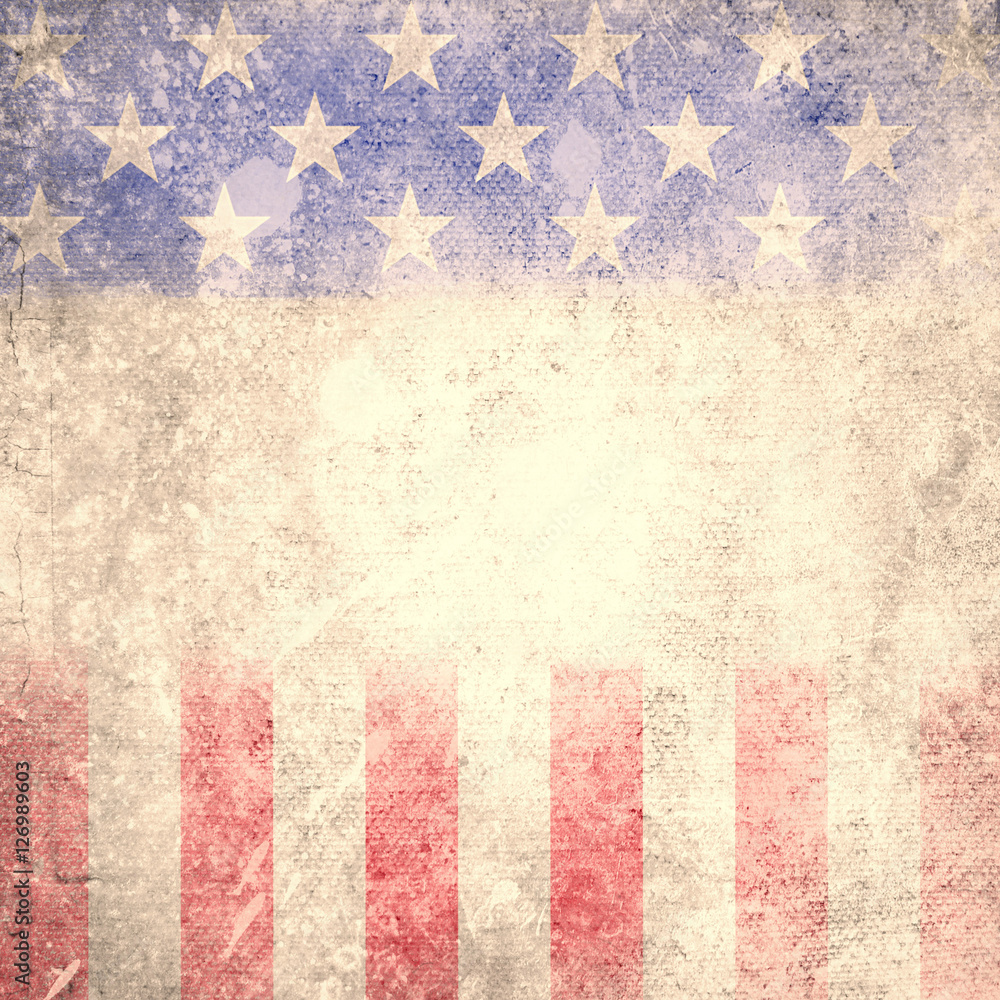 Naklejka premium Grunge USA Flag