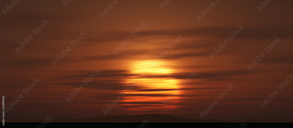 sunrise in afrika big sun