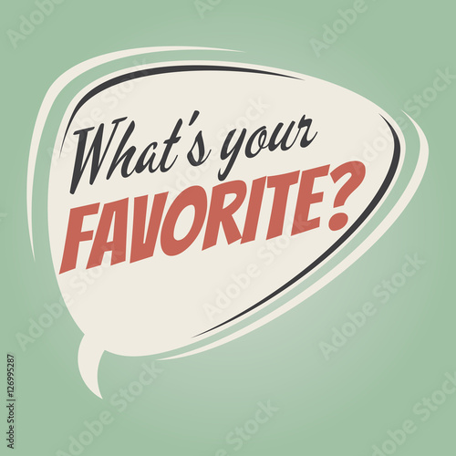 what's your favorite retro speech balloon