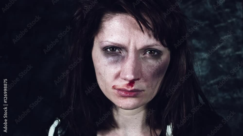 4k Domestic Violence and Abuse, Woman with Bruises and Man Holding her Hairs 4k Domestic Violence and Abuse, Woman with Bruises and Man Holding her Hairs