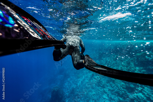 freediver photographer in action! photo
