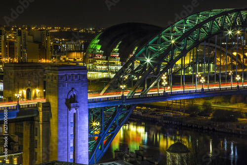 Newcastle Tyne Bridge and Gateshead Sage.