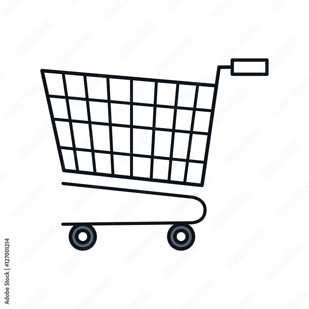 shopping cart commercial icon vector illustration design shopping cart commercial icon vector illustration design