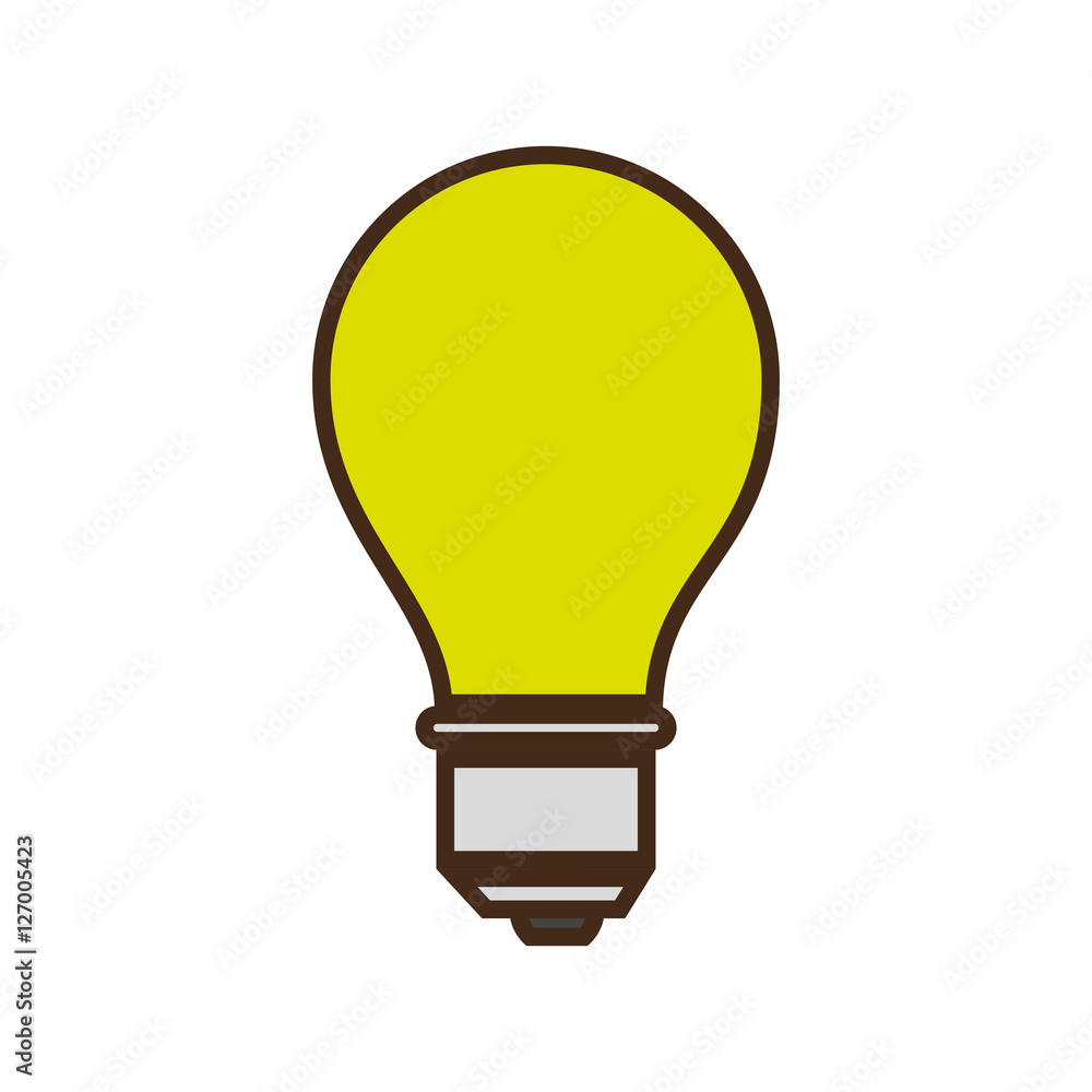 Obraz premium bulb light education icon vector illustration design