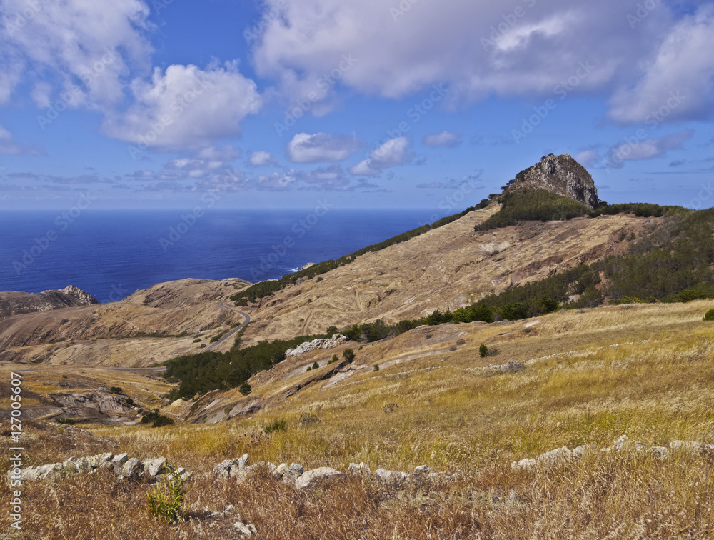 Portugal, Madeira Islands, Landscape of the Porto Santo Island..