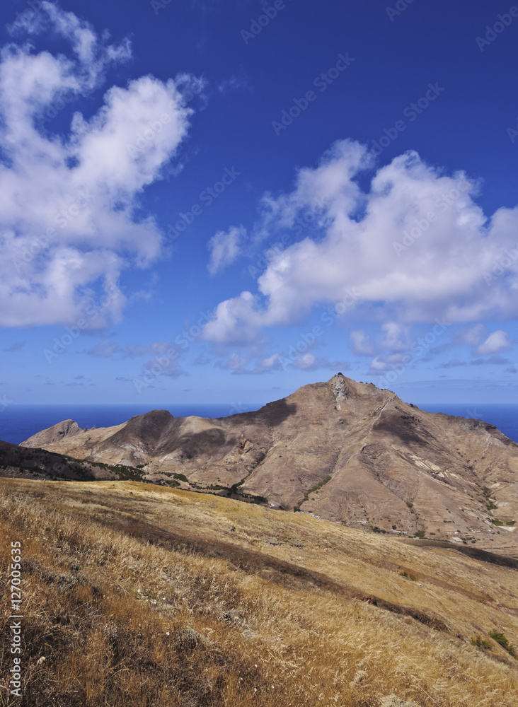 Portugal, Madeira Islands, Landscape of the Porto Santo Island..