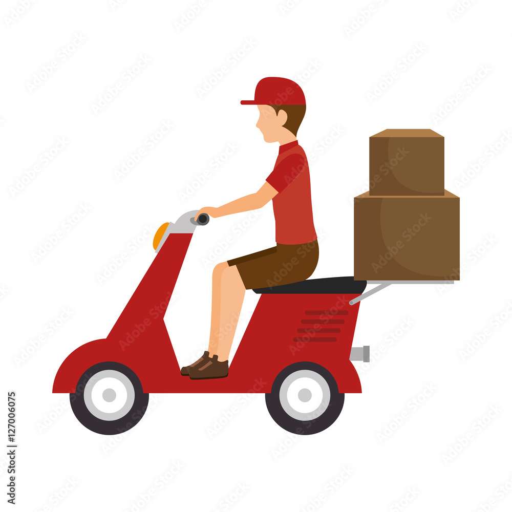 scooter motorcycle delivery service vector illustration design scooter motorcycle delivery service vector illustration design