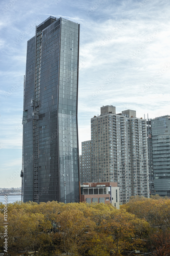Obraz premium American Copper Building skyscraper under construction in Manhat