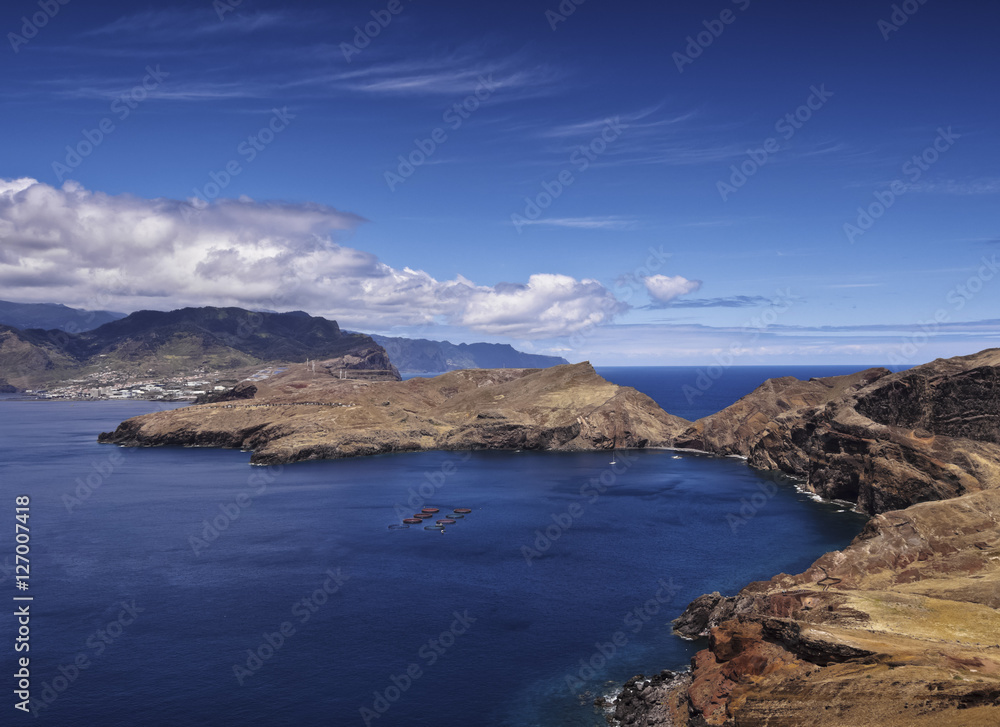 Portugal, Madeira, Landscape of the Ponta de Sao Lourenco..