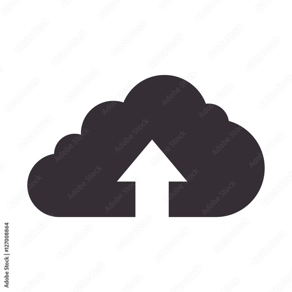 cloud computing isolated icon vector illustration design cloud computing isolated icon vector illustration design
