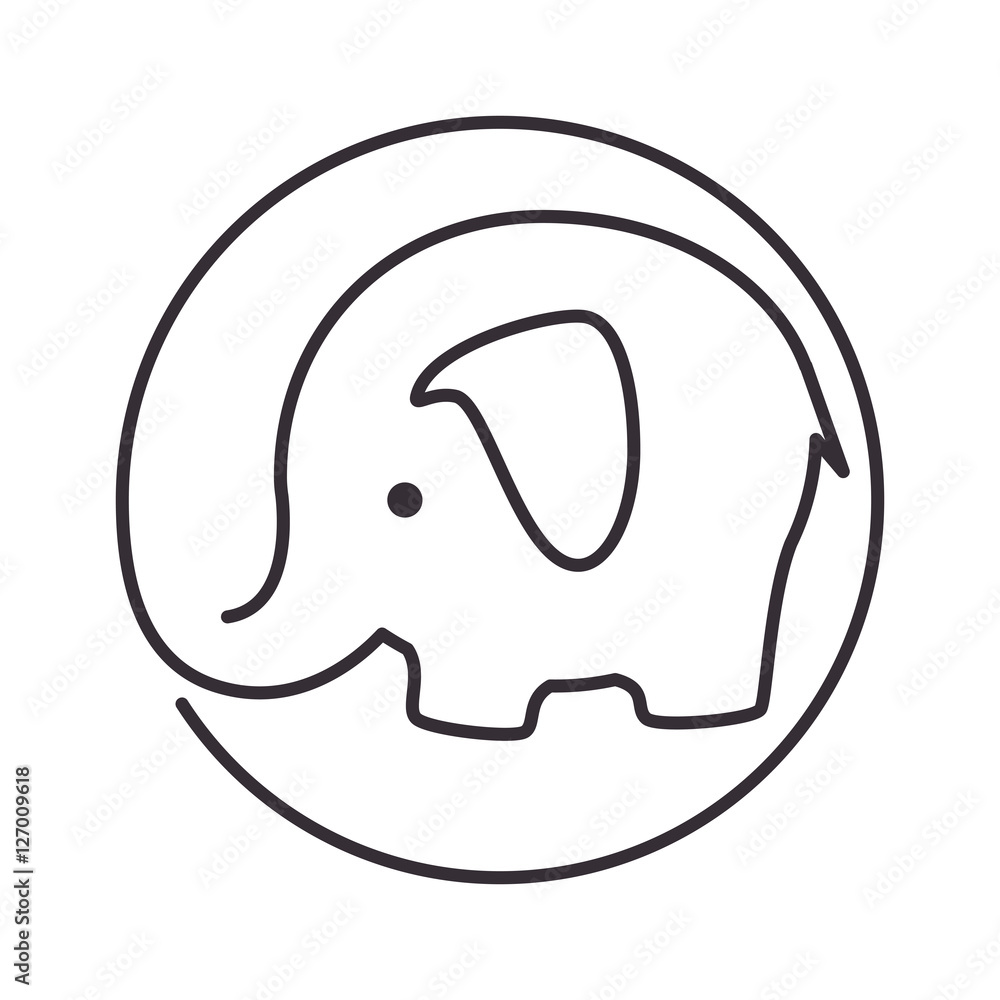 cute elephant isolated icon vector illustration design cute elephant isolated icon vector illustration design