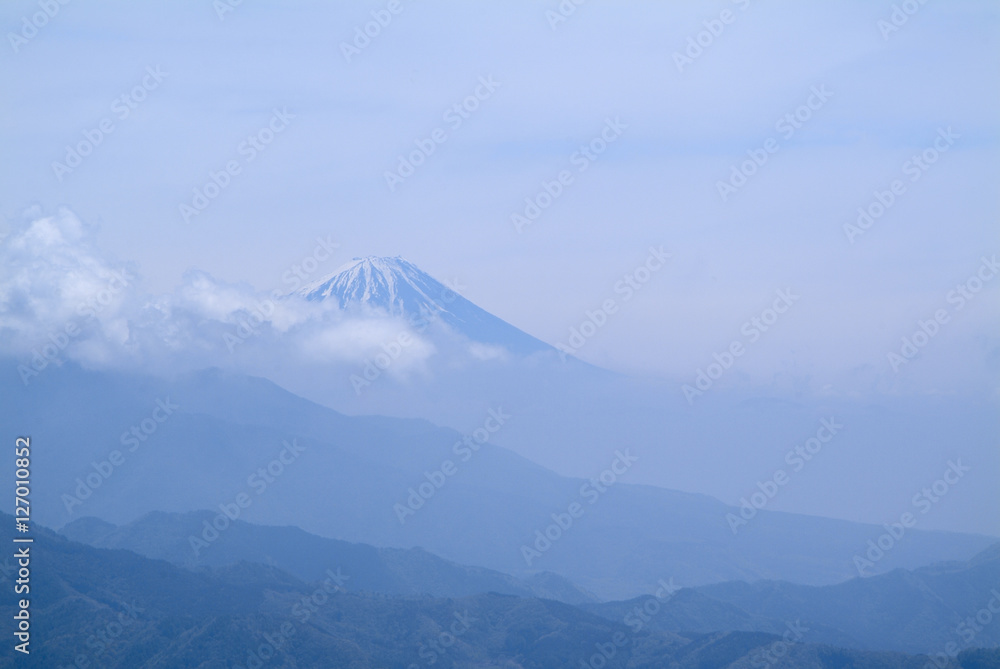 富士山遠景（山梨県側から）