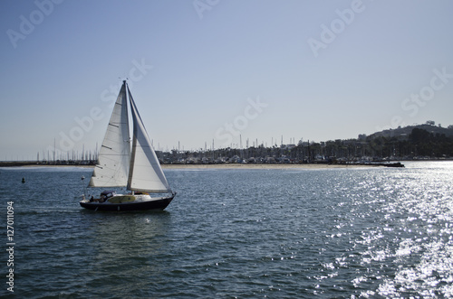Sailing Boat on Water