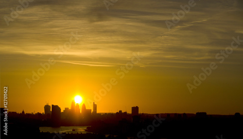 London Cityscape Silhouette