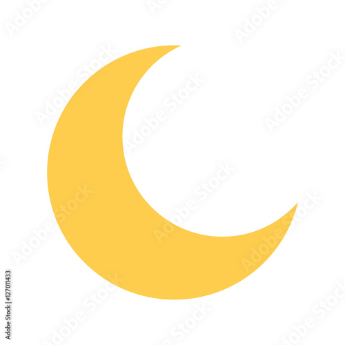 cute moon isolated icon vector illustration design
