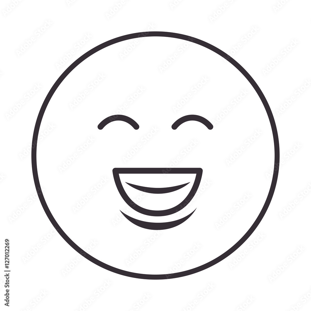 face circle emoticon kawaii style vector illustration design face circle emoticon kawaii style vector illustration design
