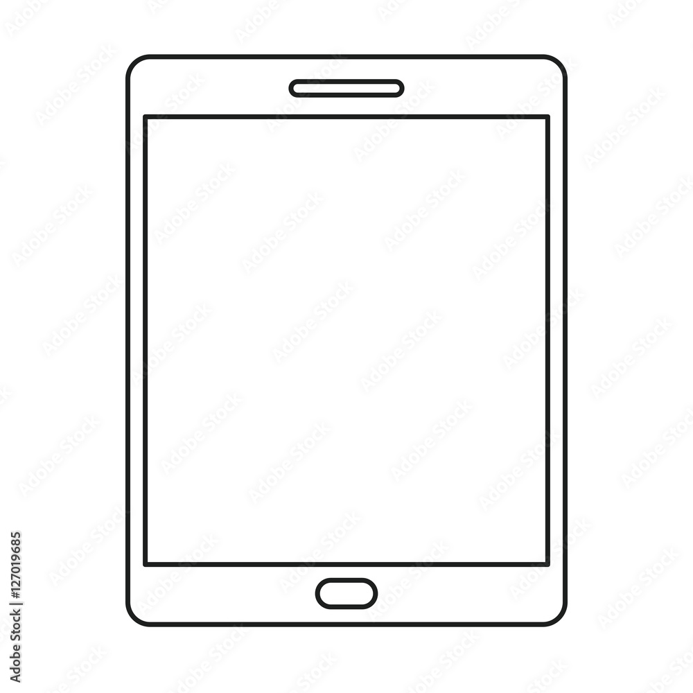 Tablet icon. Device gadget technology theme. Isolated design. Vector illustration Tablet icon. Device gadget technology theme. Isolated design. Vector illustration