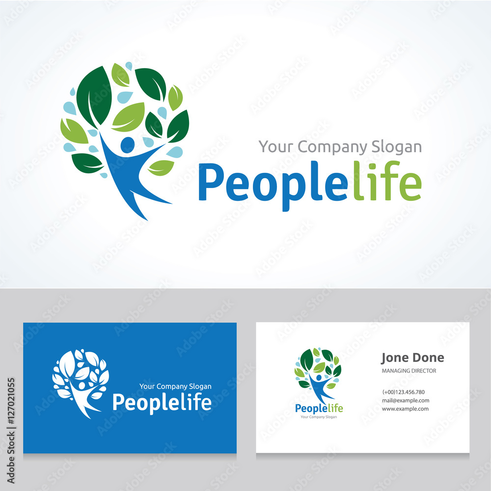 People Life logo, people logo, Creative logo design template. Stock ...