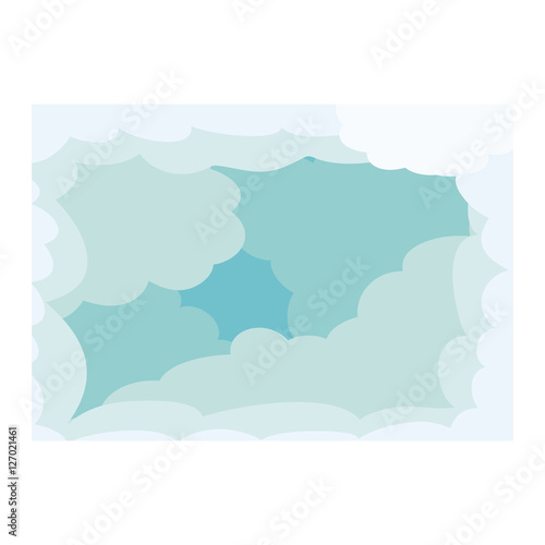 Cloud icon. Weather sky nature and climate theme. Isolated design. Vector illustration