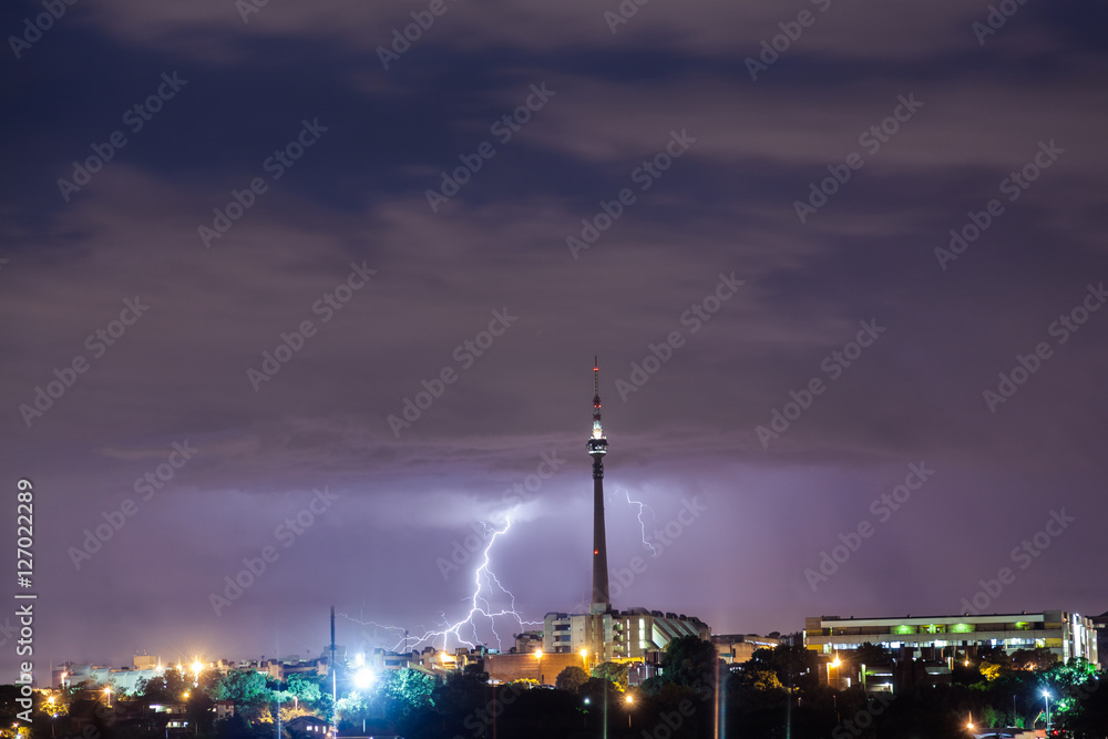 Thunder and Lightning in Johannesburg South Africa