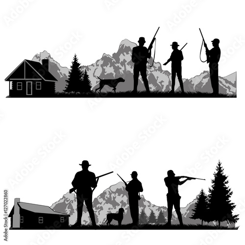 Hunters silhouettes collection